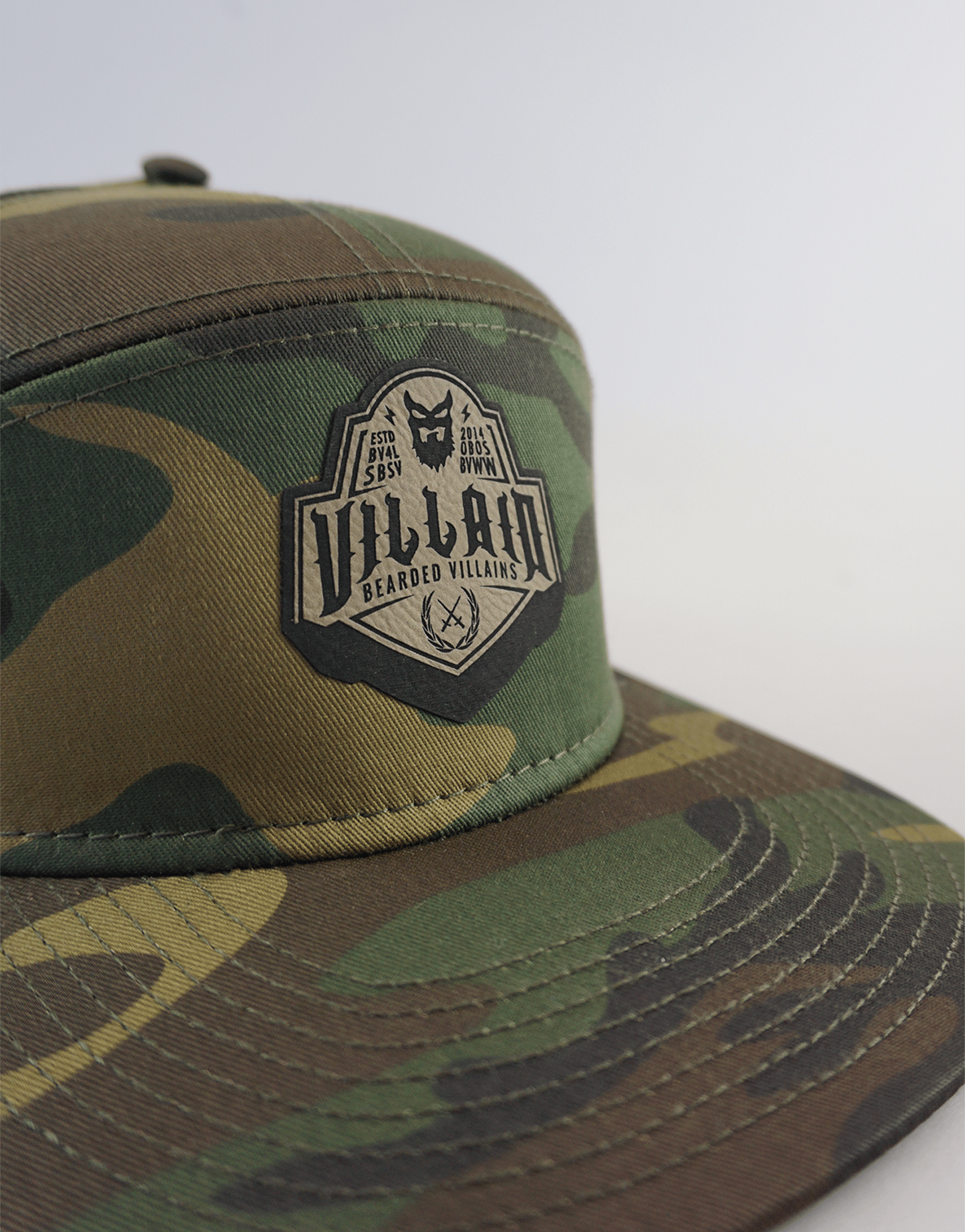 bearded villains camo hat, bearded snap back | BEARDED VILLAINS